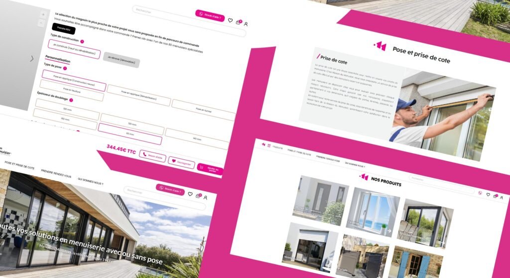 Maison du menuisier - site responsive